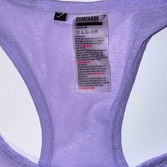Gymshark Tank Top Light Purple - Picture 2 of 3